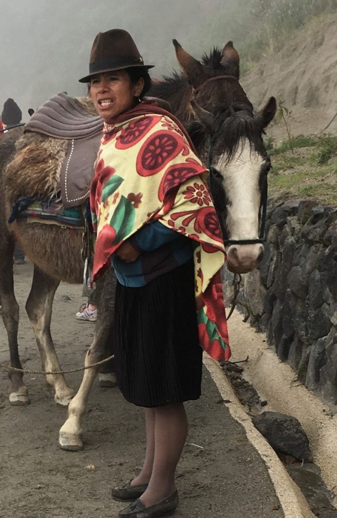 woman quilotoa