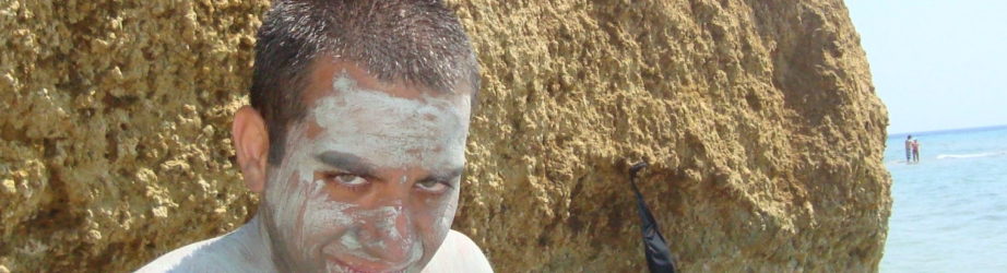 Mud baths in Corfù, Greece – Agios Georgios beach