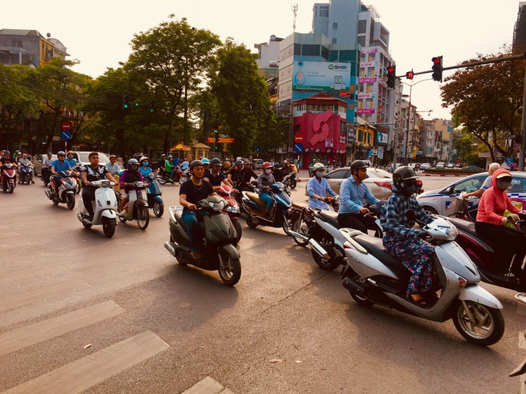 Encounter The Bewildering Traffic in Vietnam? Let just cross