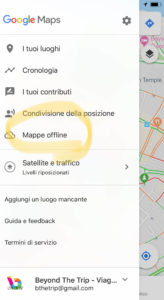 GOOGLE MAPS ITINERARIO