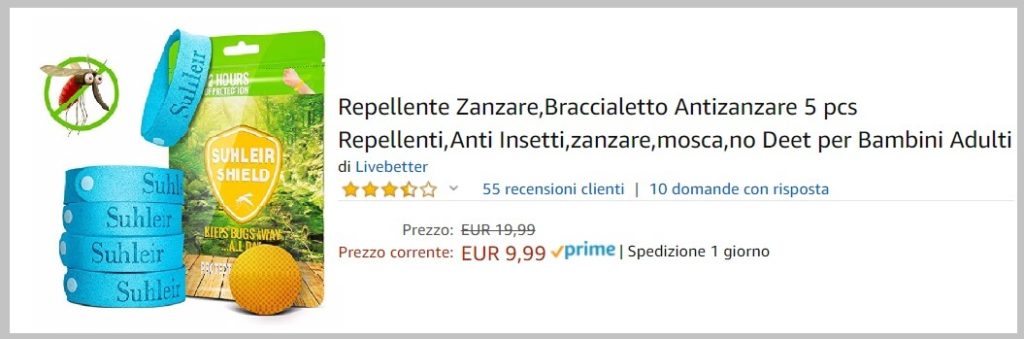 antizanzare naturale viaggio
