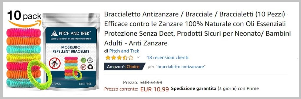 antizanzare naturale viaggio