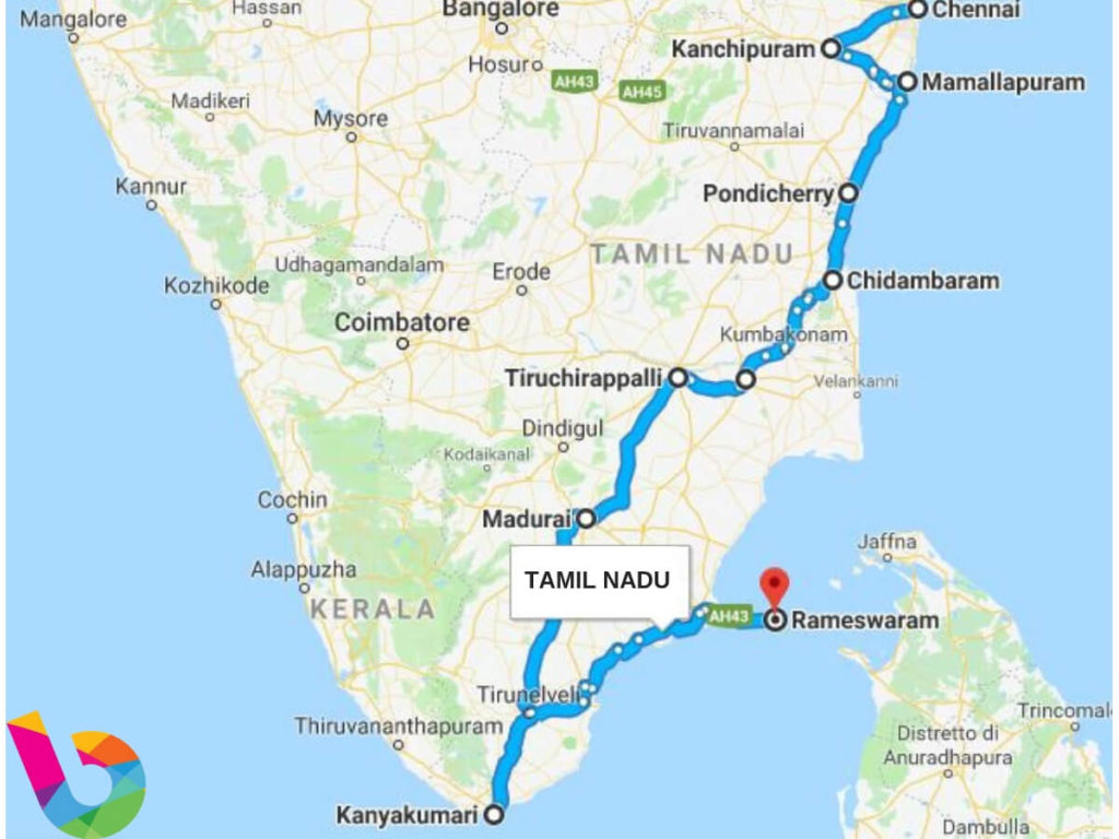india del sud MAPPA