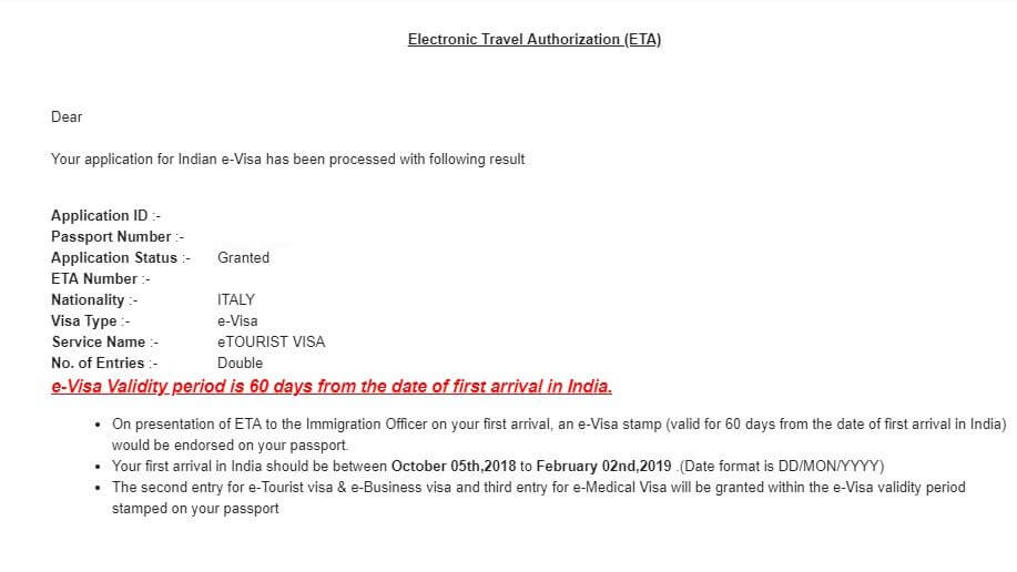 visto india