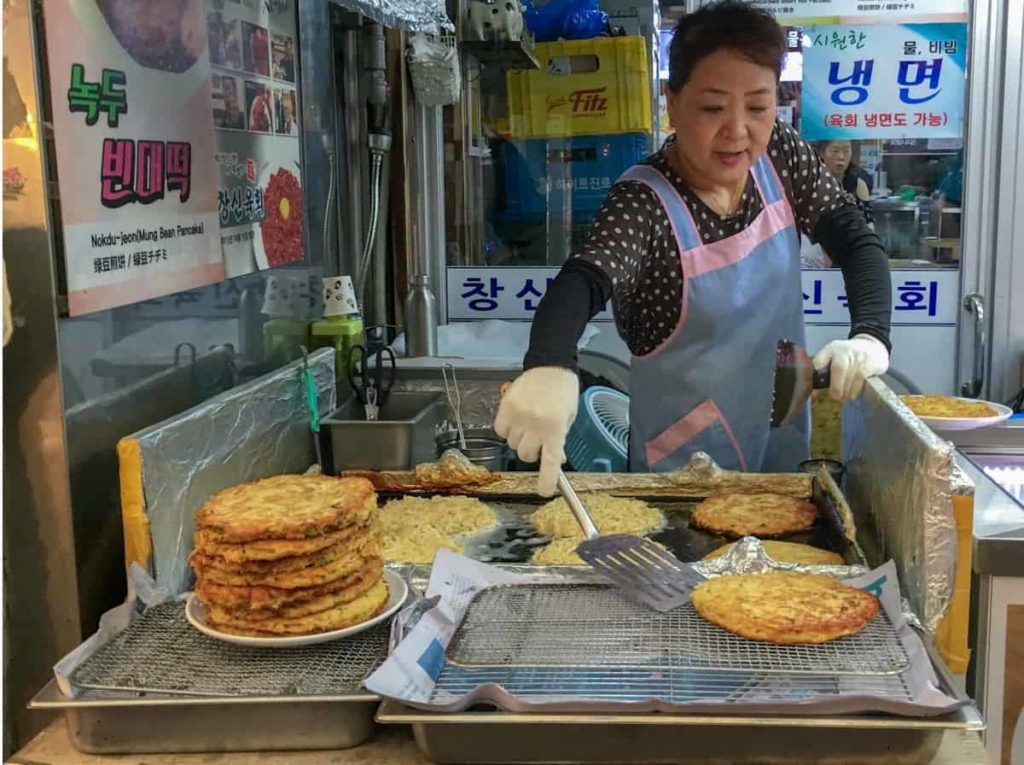 cibo coreano pajeon - pancake alla zucca